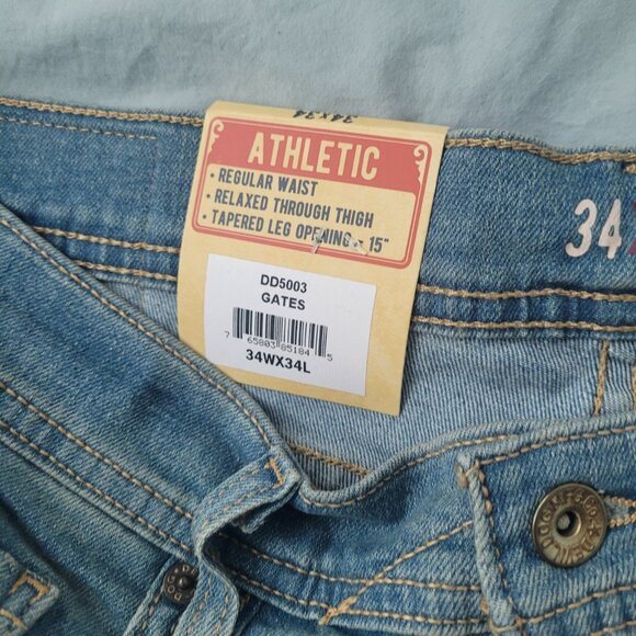 NEW DEVIL-DOG DUNGAREES  Men's Athletic Fit Jeans Oxford Color 34x34 - Picture 4 of 6